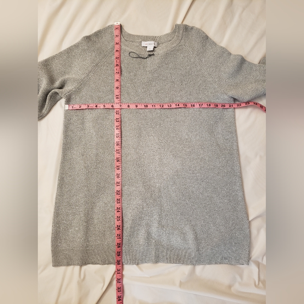 Sweater Silver tone Sz XL - Picture 6 of 9